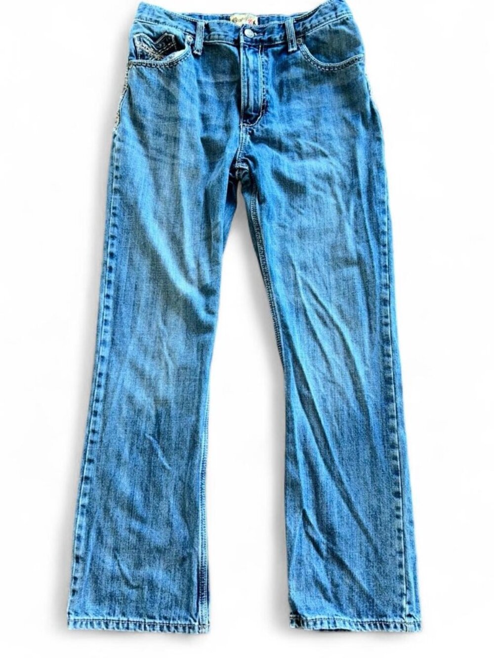 Wrangler 20X Bootcut Boys' Blue Jeans Size 20 Regular